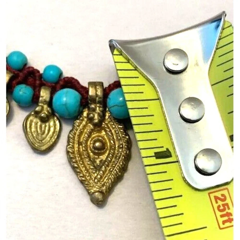 Statement Necklace Handmade Paulina Barcelona OOAK Boho Ethnic Adjustable Spain